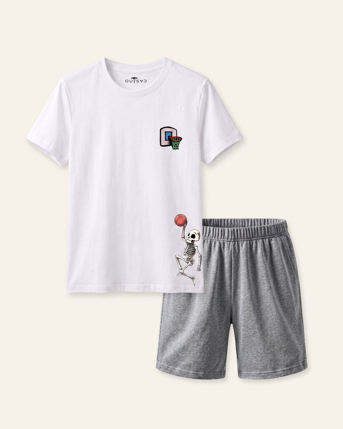 Boys Pocket Pal Shorts Set — White
