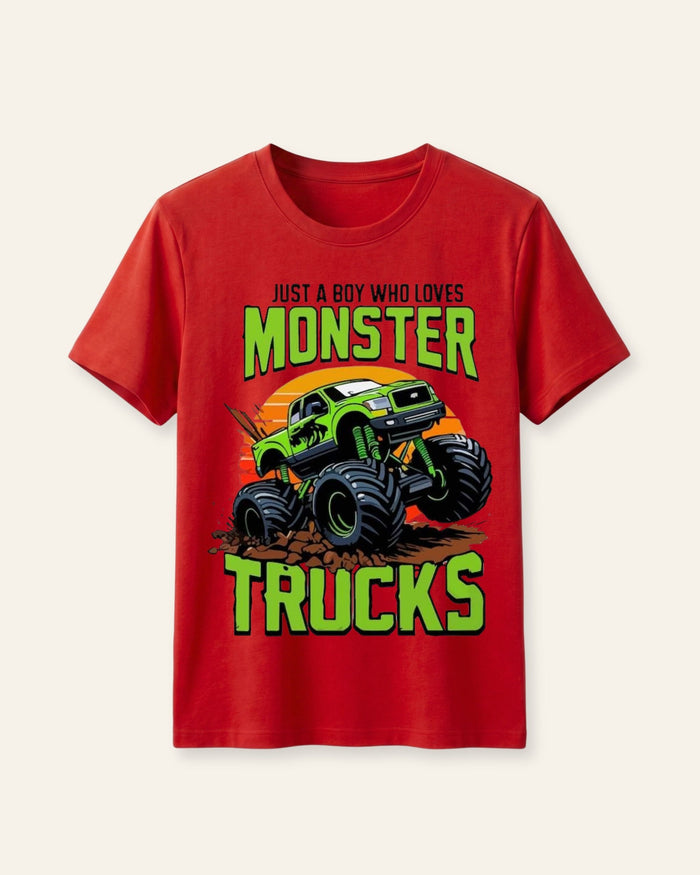 Boys Monster Trucks Tee