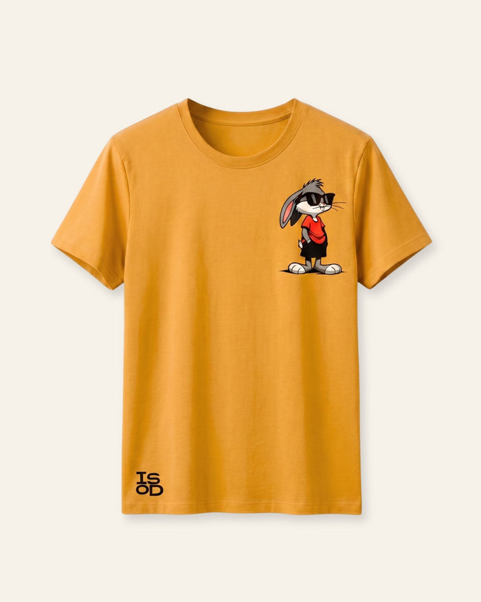 Boys Little Mouse Tee — Mustard