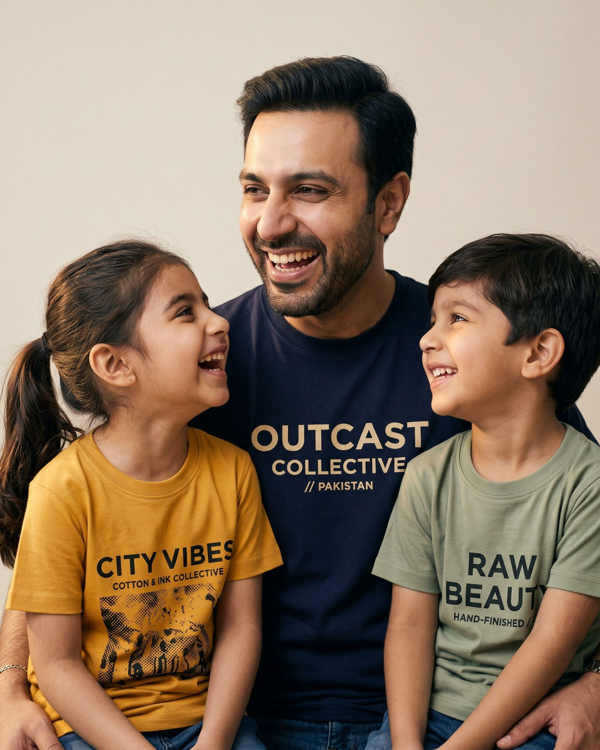 OUTCAST — printed cotton tees for the whole family, made in Lahore