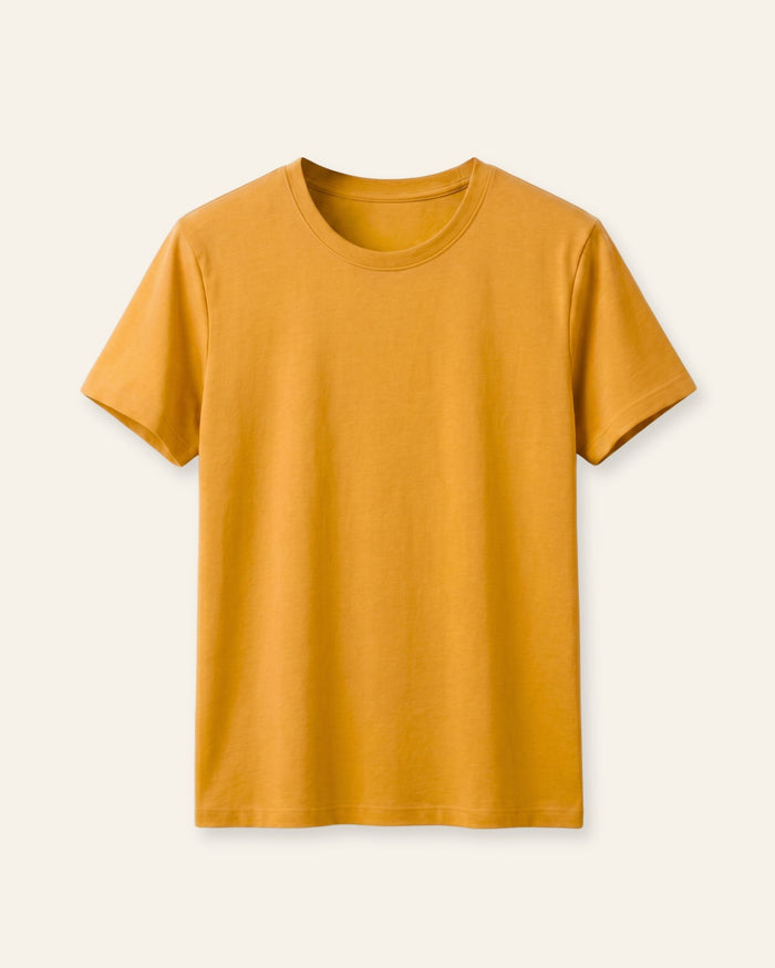 Boys Basic Tee - Mustard