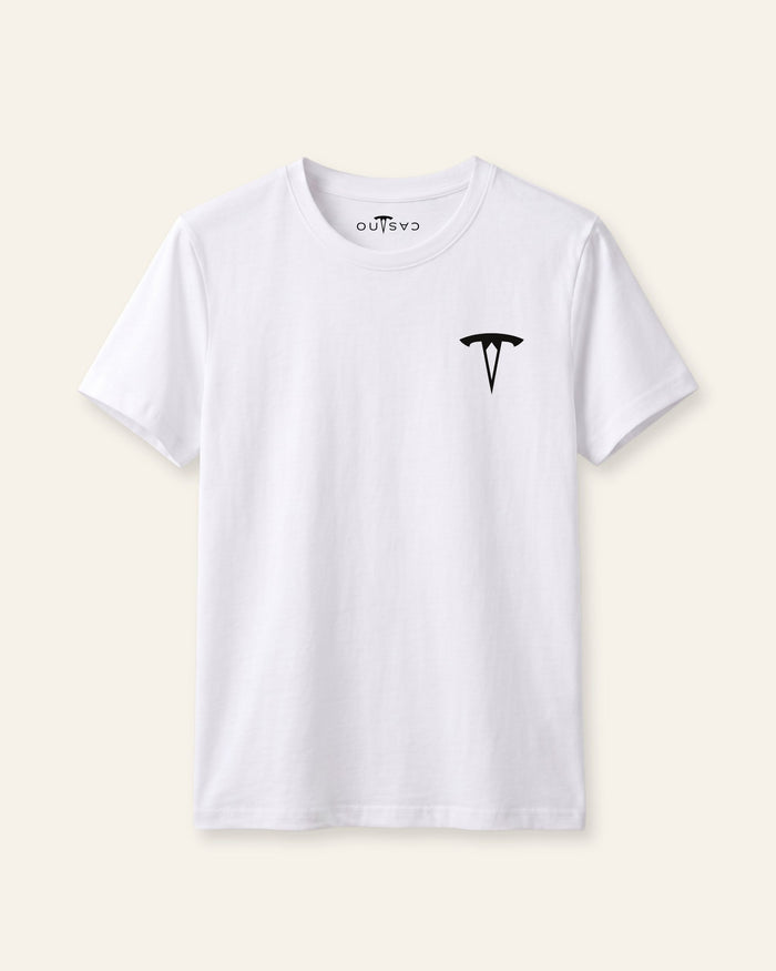 White Basic Tee
