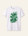 Kids white tee with a green dove flying above Minar-e-Pakistan