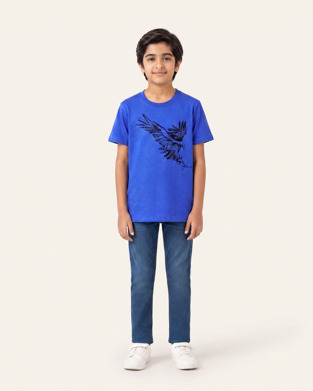 Boys Raven Tee — Royal Blue