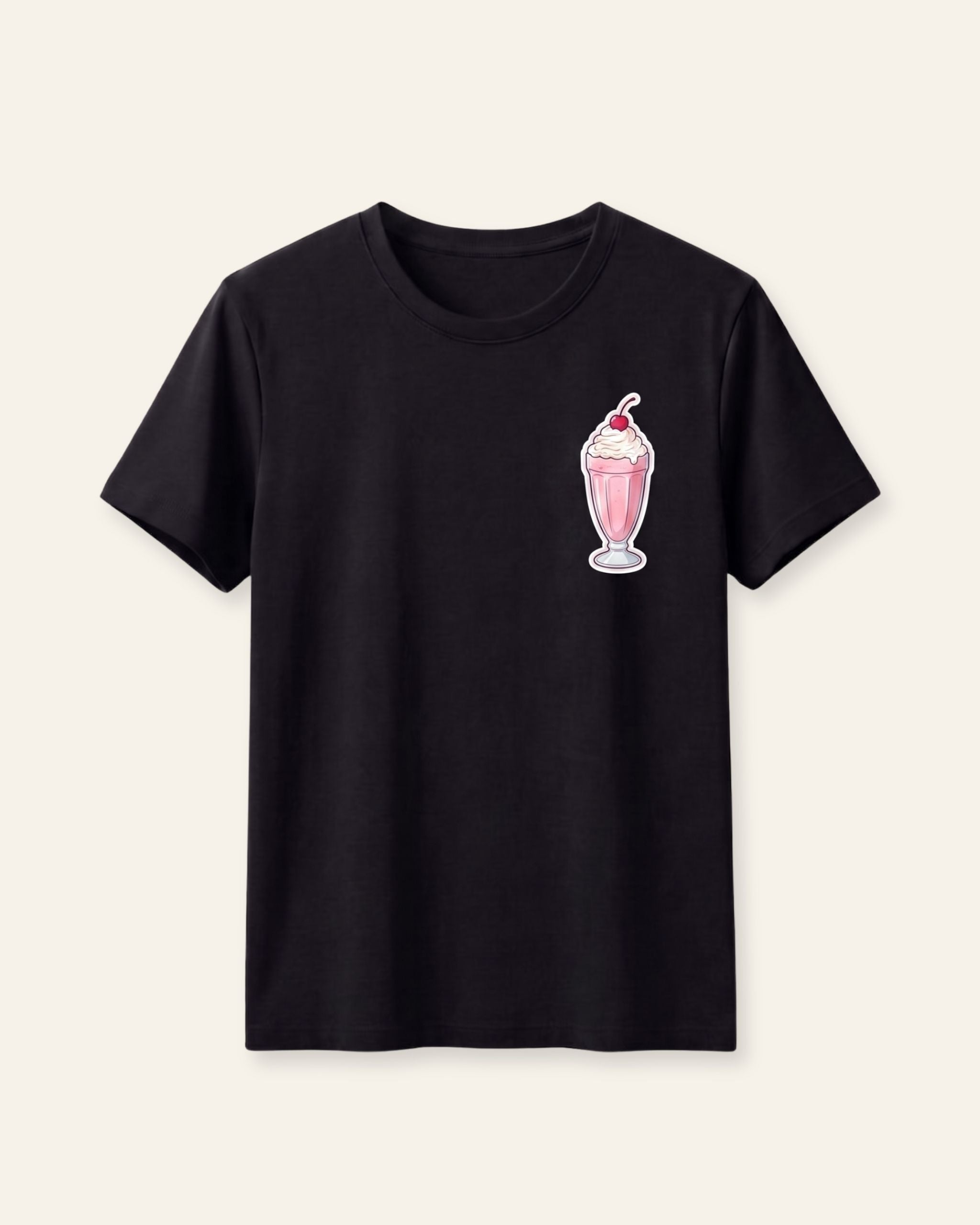 Girls Milkshake Tee — Black