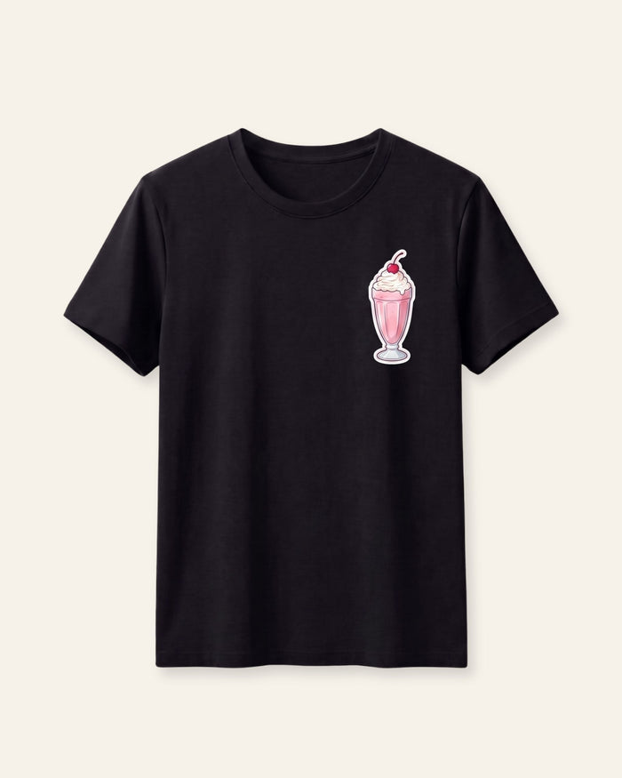 Girls Milkshake Tee — Black