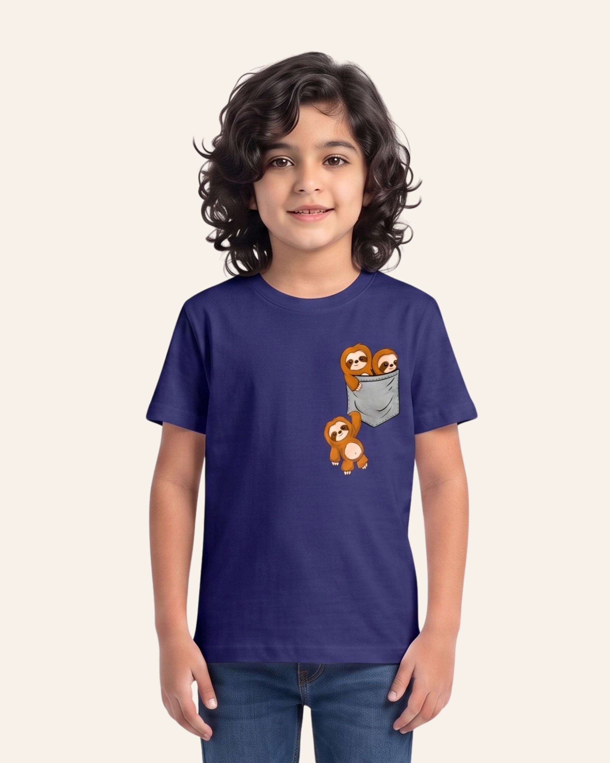 Boys Little Mouse Tee — Navy