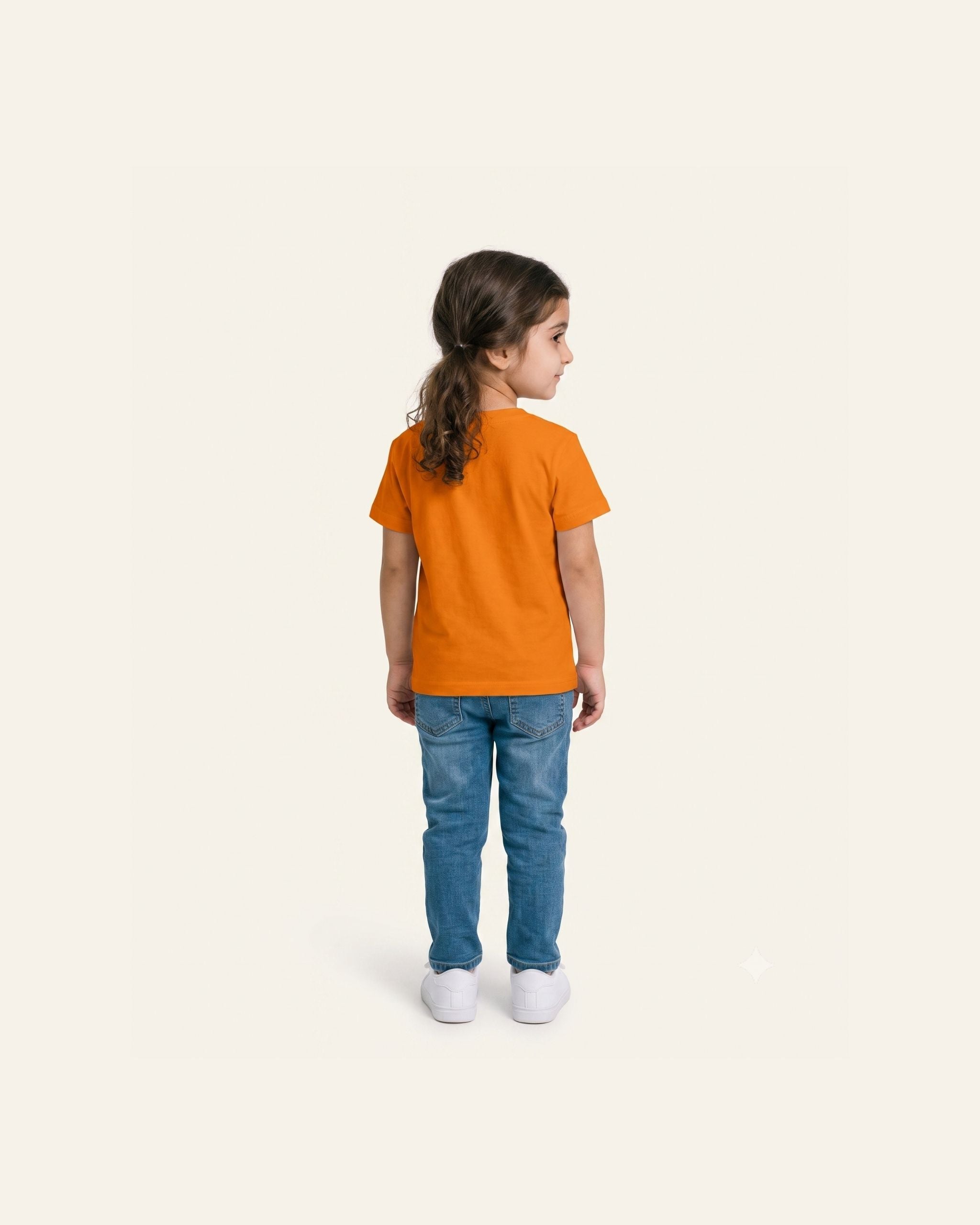 Girls Duck Umbrella Tee — Orange