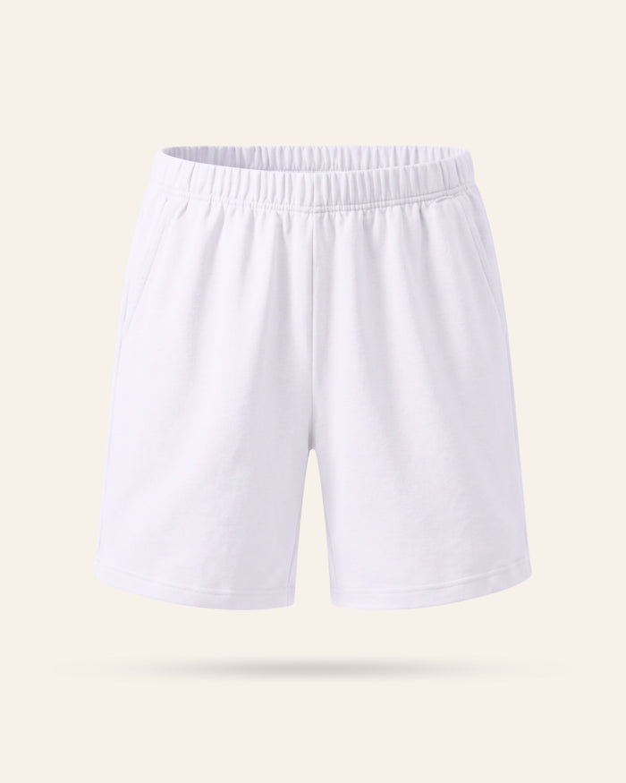 White Basic Shorts