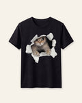 Boys Cat Tee — Black