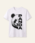 Boys Panda Tee — White