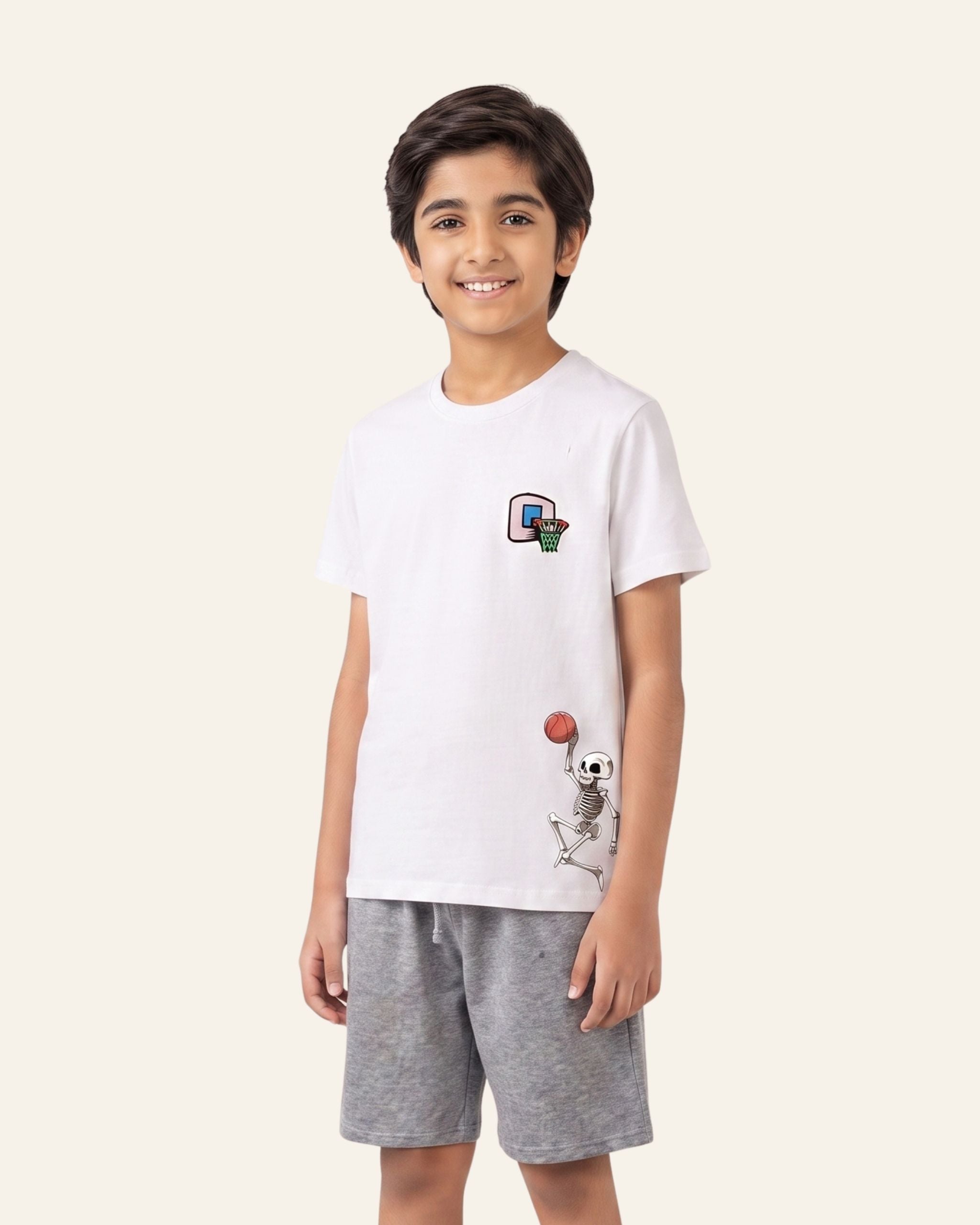 Boys Pocket Pal Shorts Set — White