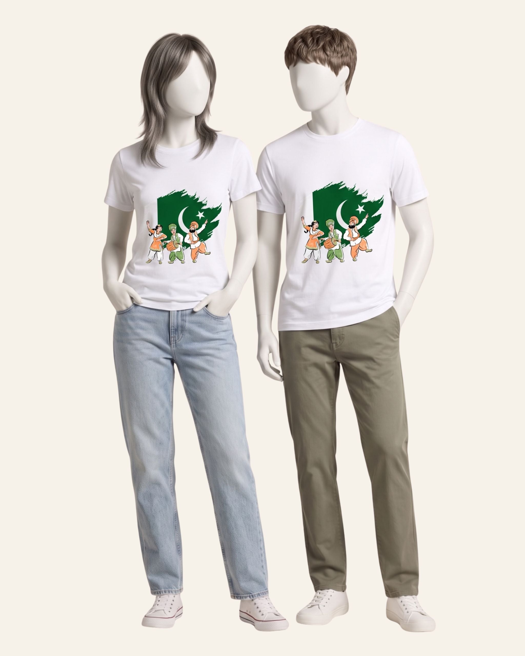 Matching Azadi Map & Flag Tees