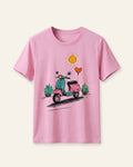 Girls Scooter Ride Tee — Pink