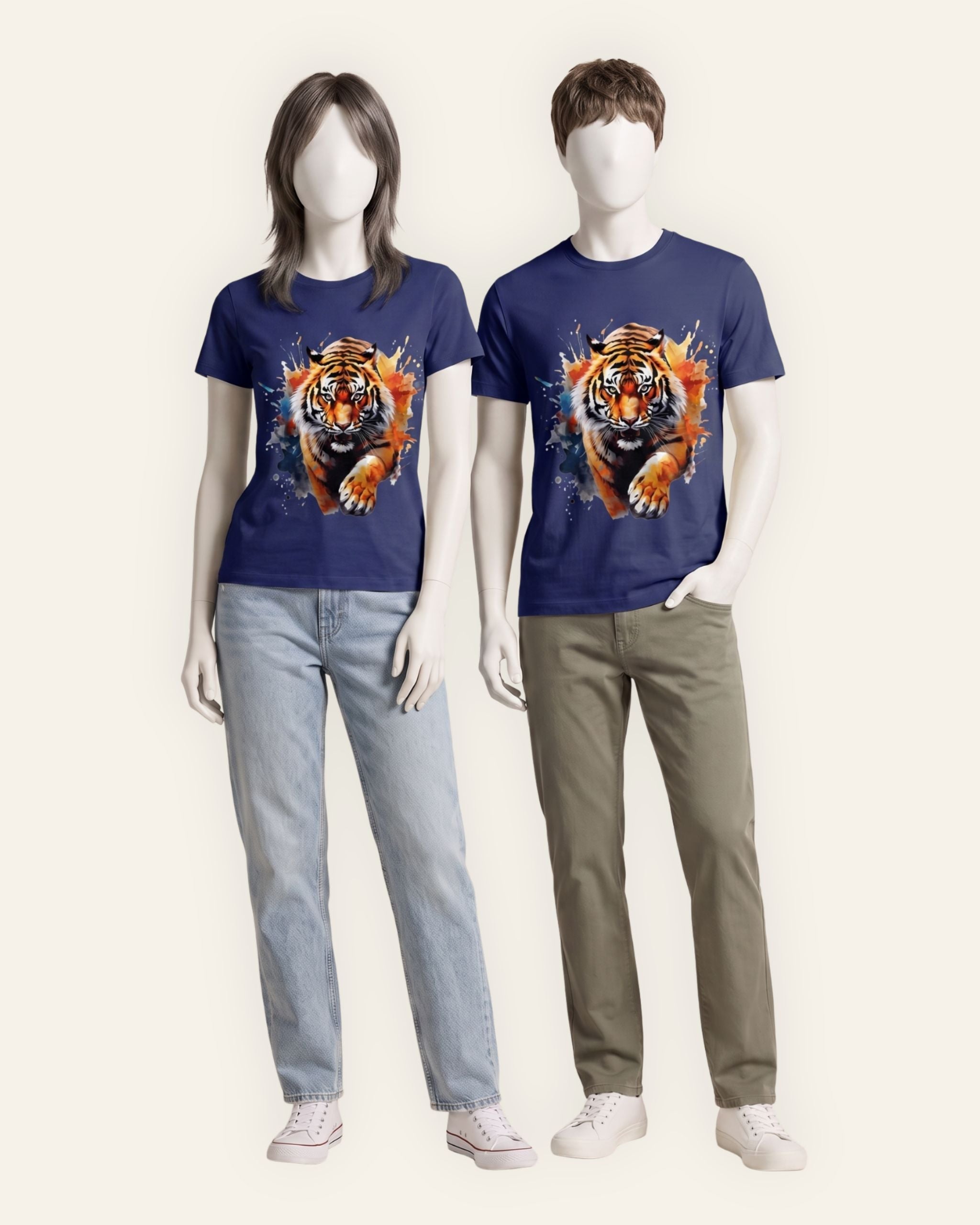Matching Tiger Splash Tees