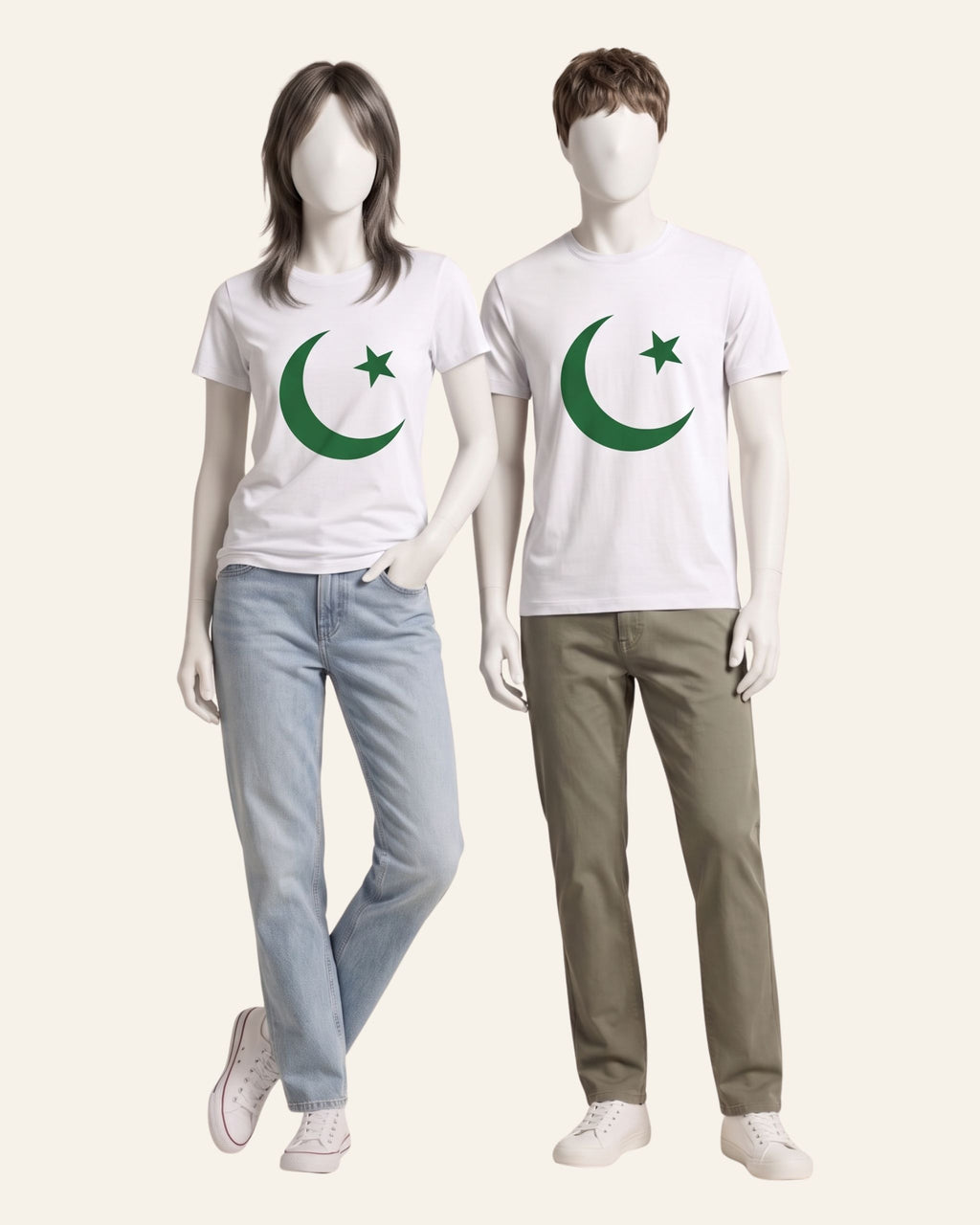 Matching Azadi Crescent & Star Tees