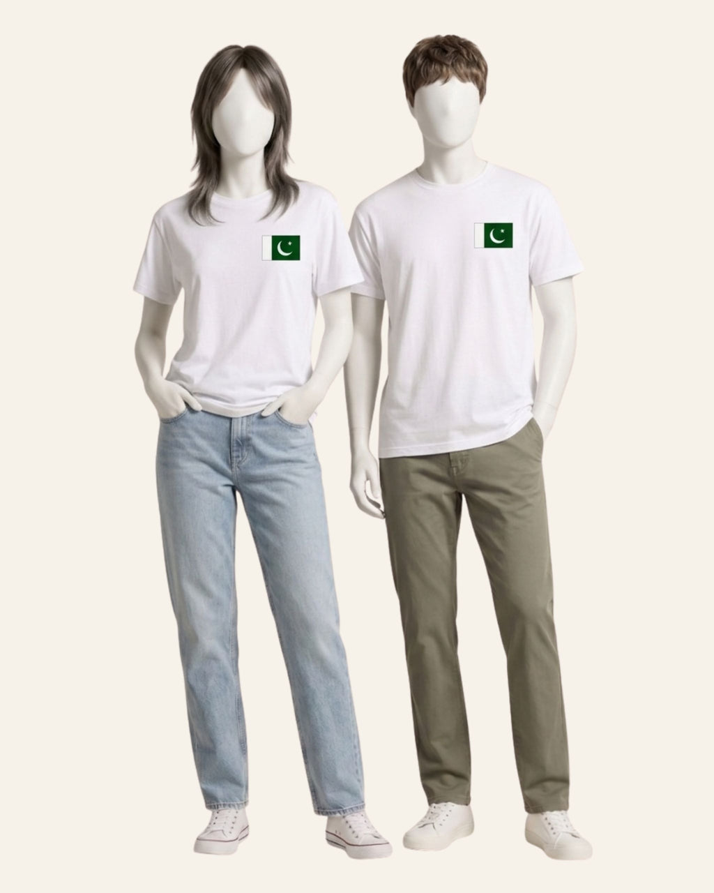 Matching Azadi Flag Pocket Tees