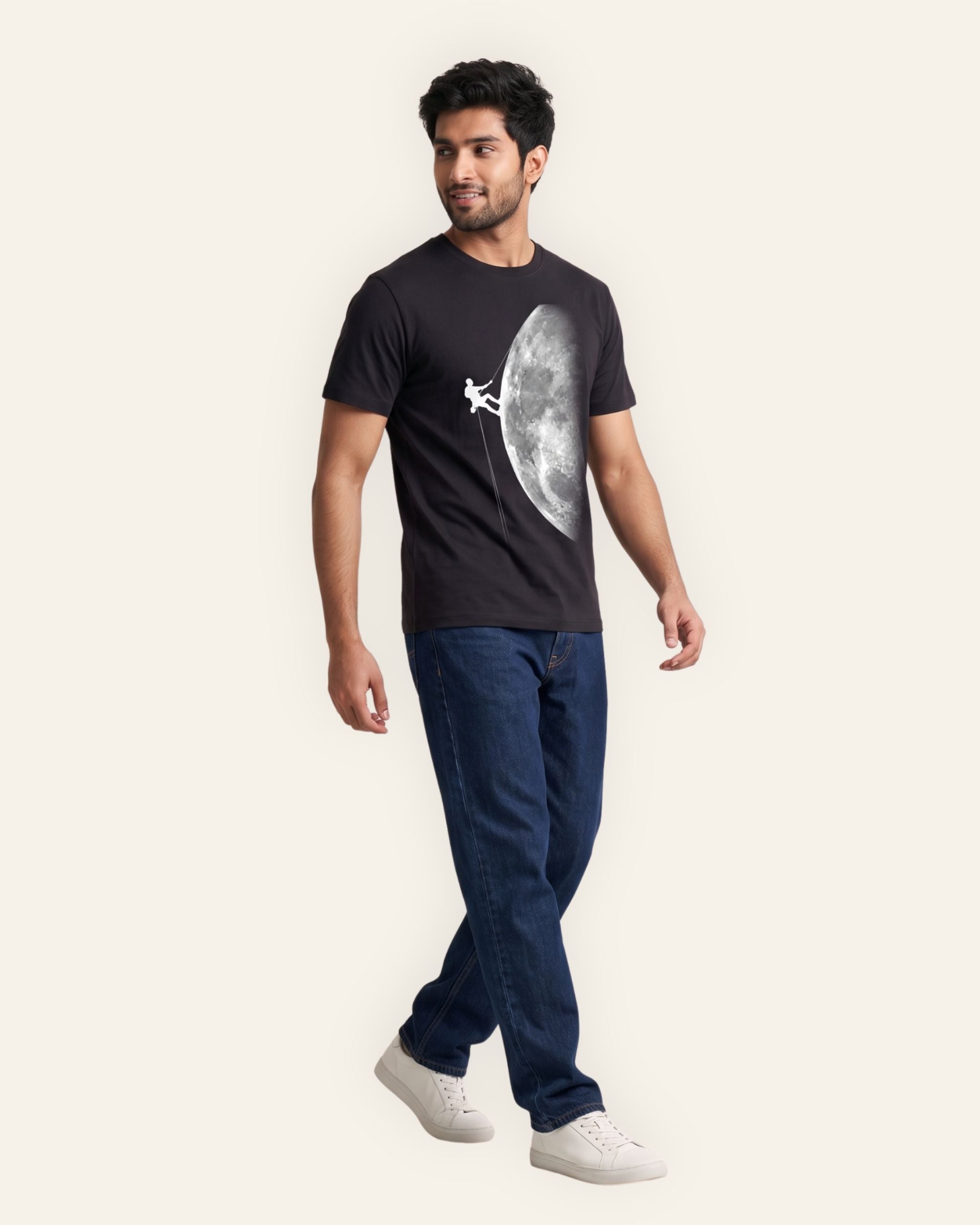 Men's Moon Flight Graphic Tee — Black