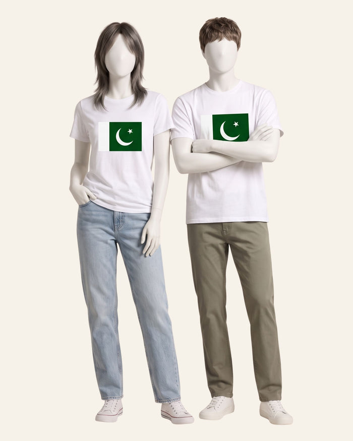 Matching Azadi Flag Block Tees