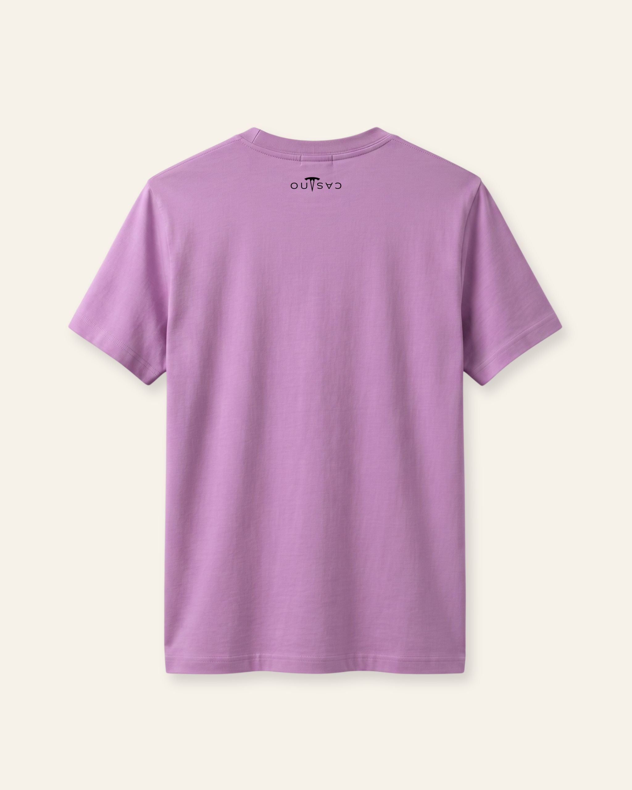 Kids orchid basic tee, flat back