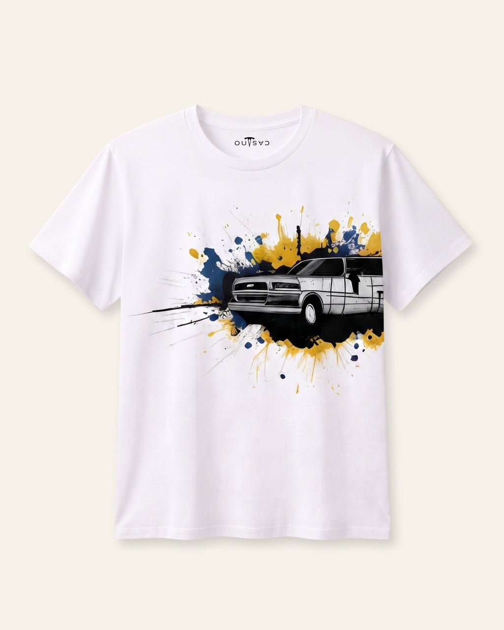 Men's Pickup Truck Graphic Tee — White