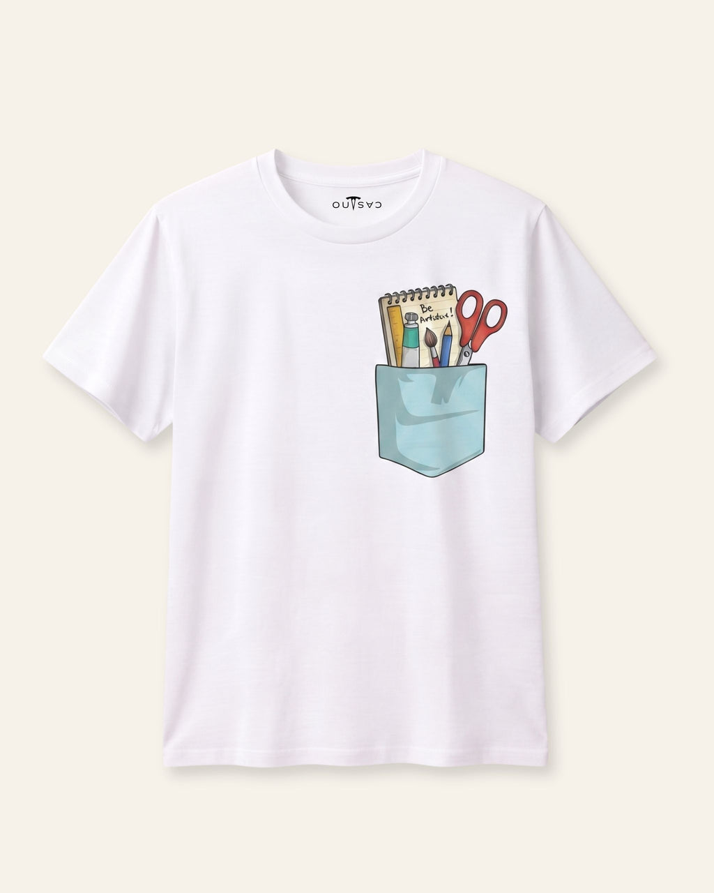 Men's Pocket Craft Graphic Tee — White