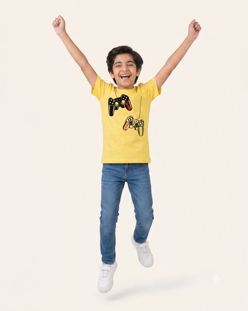 Boys Gamer Tee — Yellow