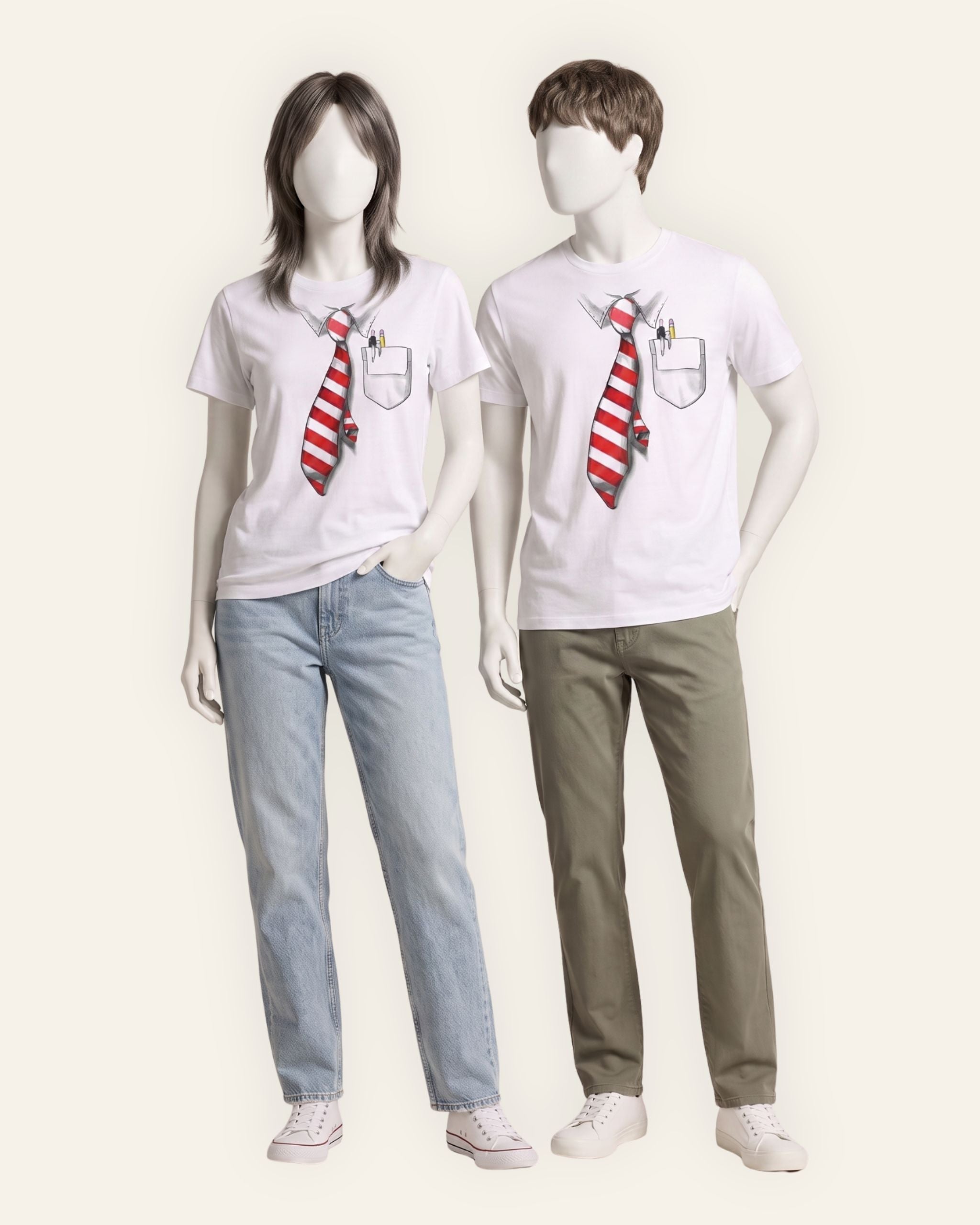 Matching Tie & Pocket Tees