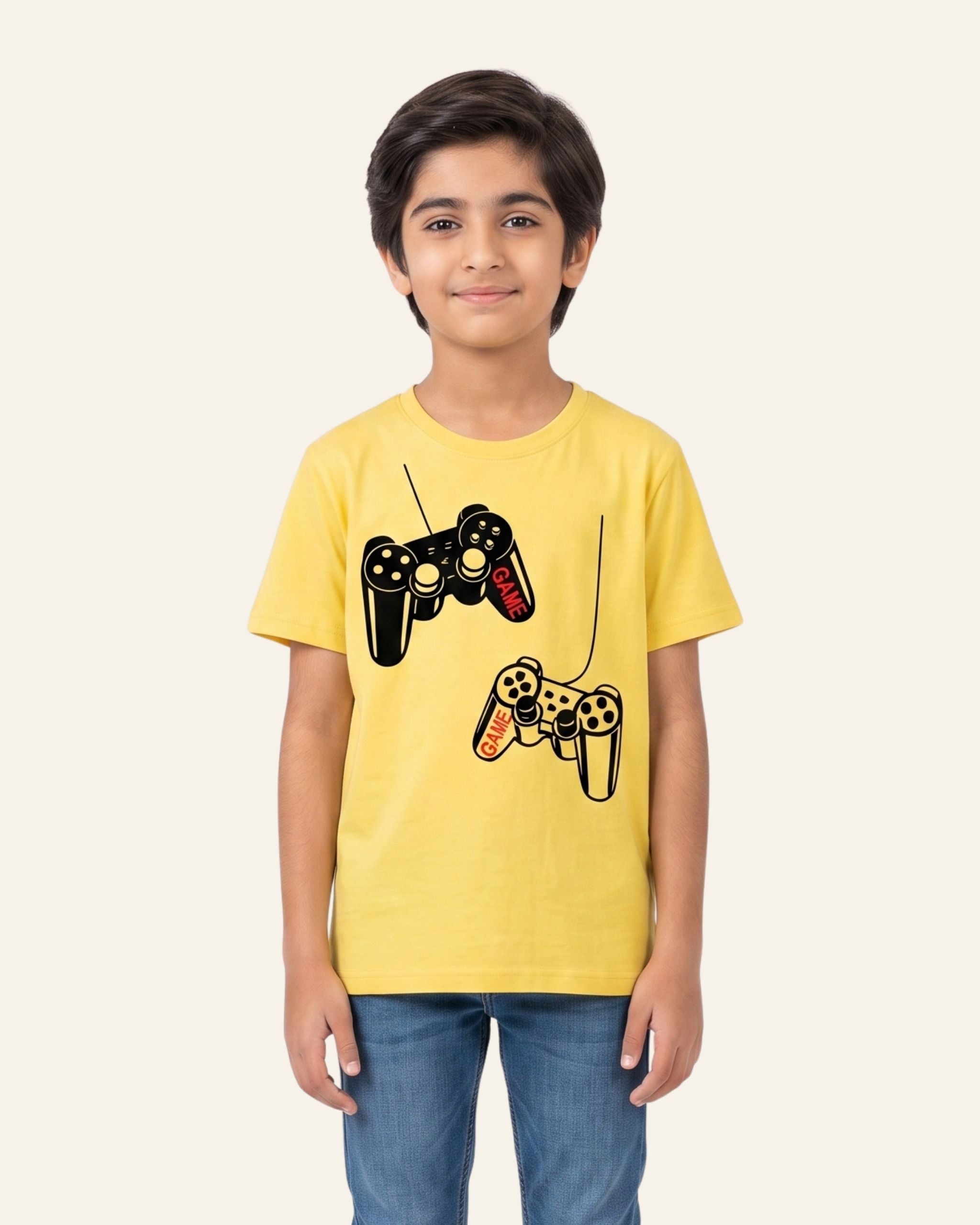 Boys Gamer Tee — Yellow