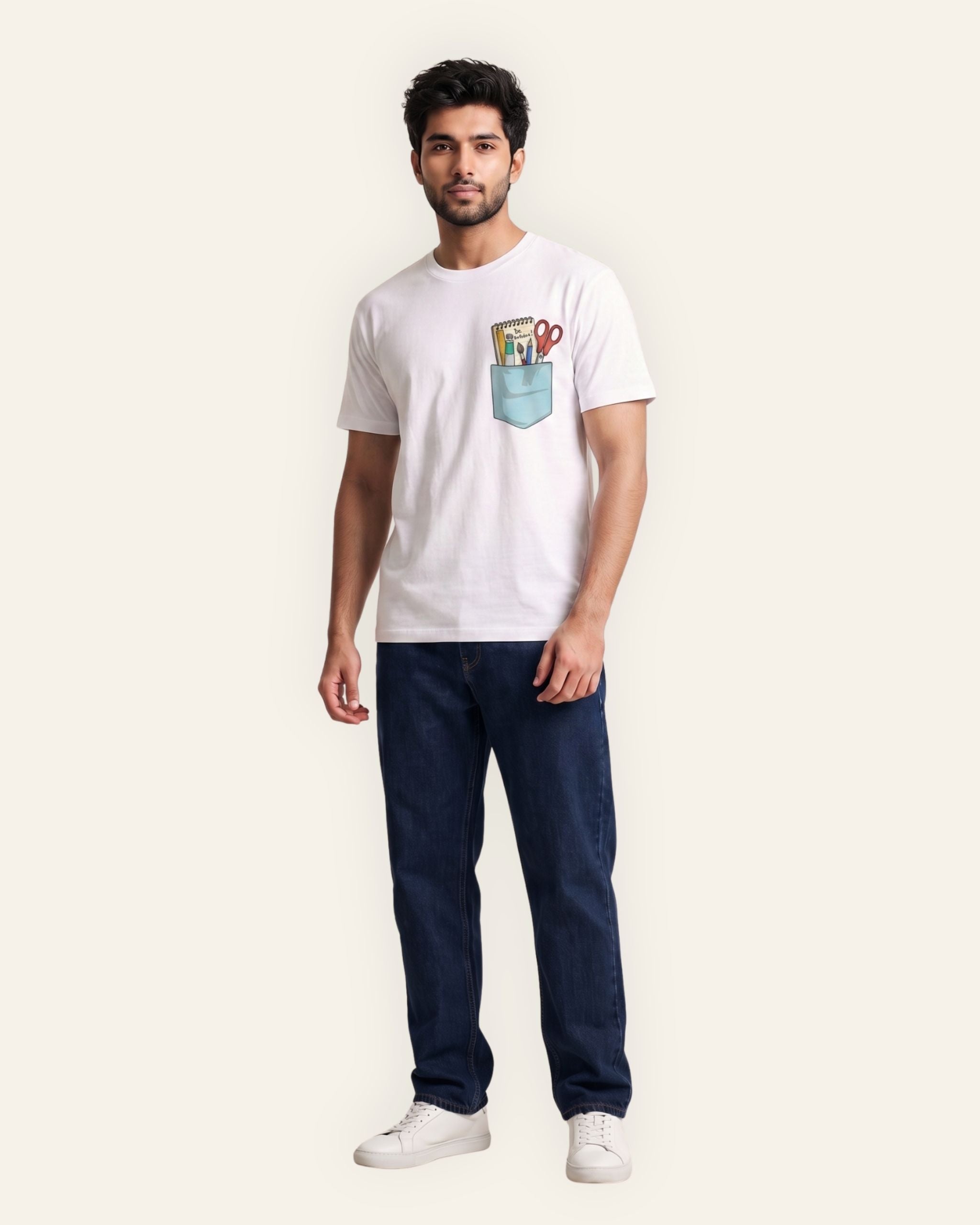 Men's Pocket Craft Graphic Tee — White