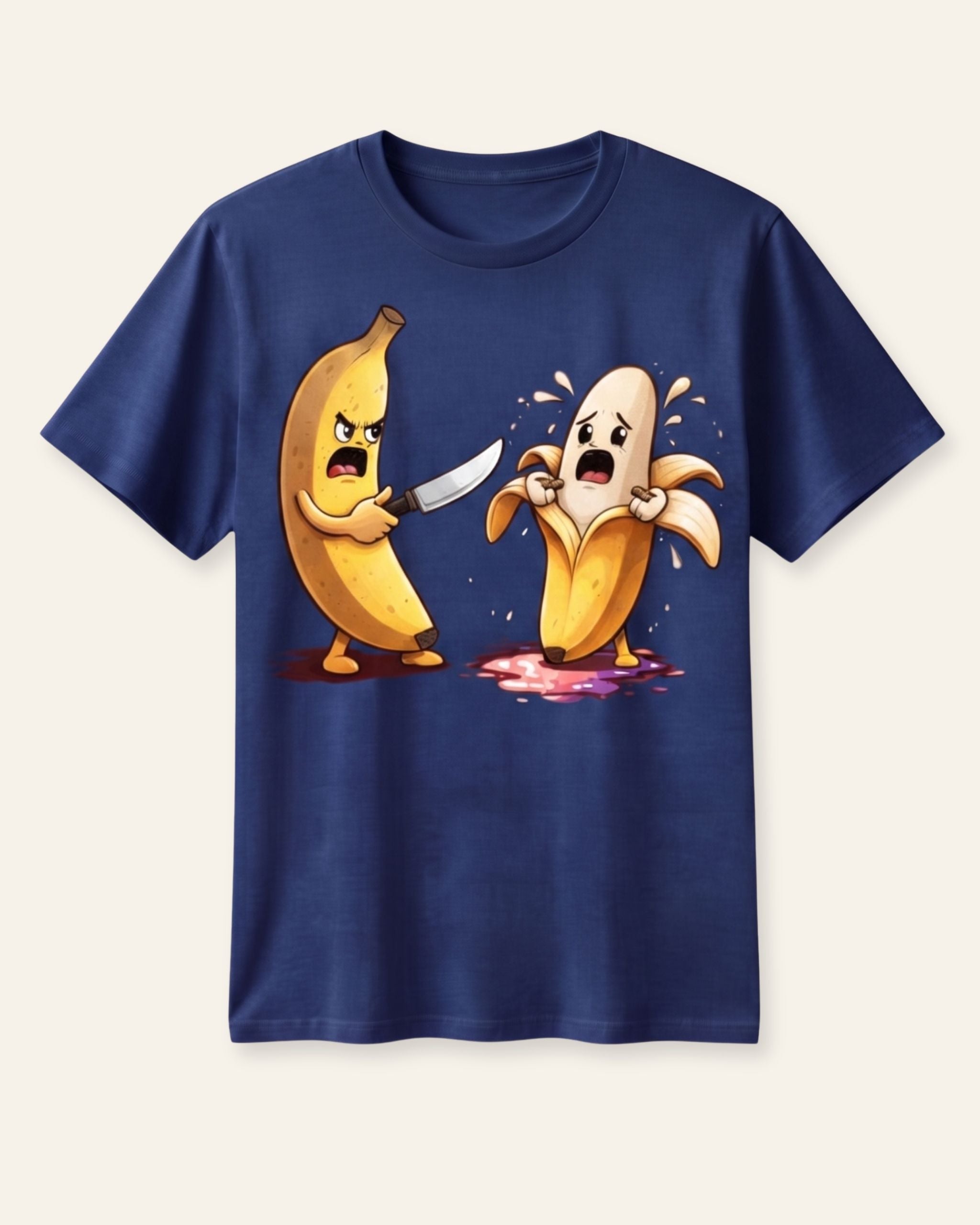 Men's Banana Duo Graphic Tee — Navy