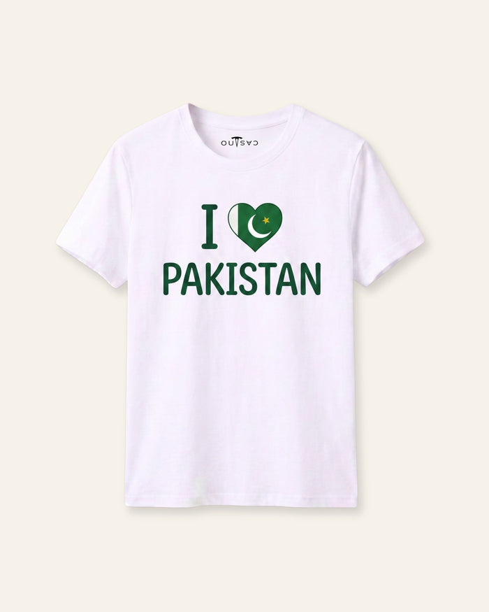 I Love Pakistan White Tee