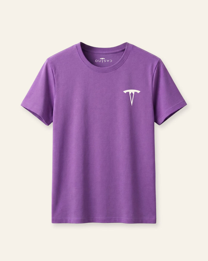 Purple Girls Basic Tee