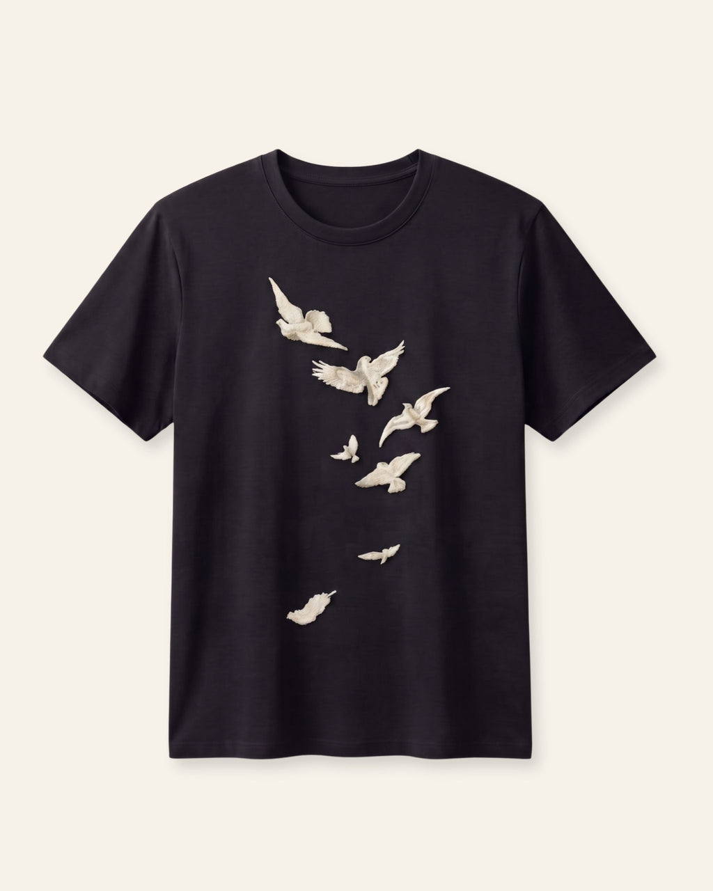 Women's Bird Flock Graphic Tee — Black