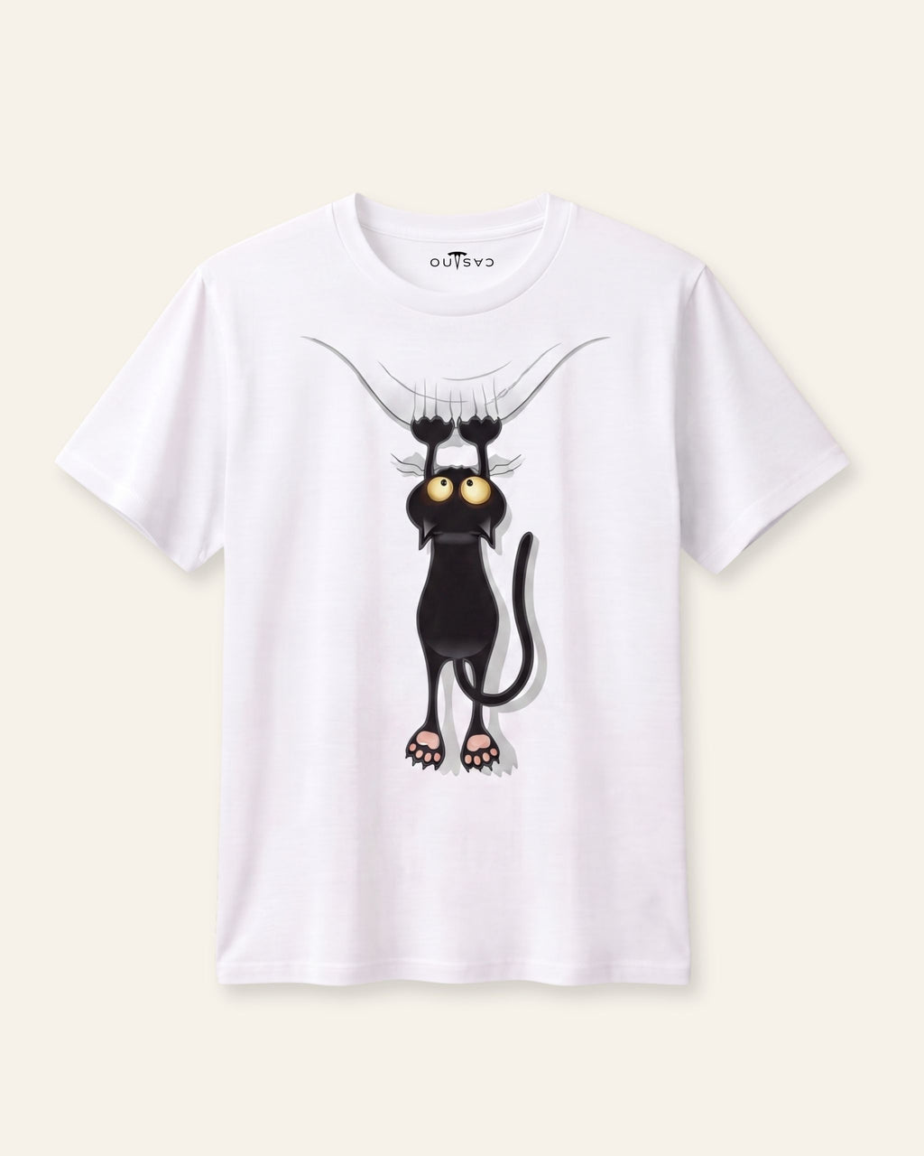 Women's Cool Cat Graphic Tee — White