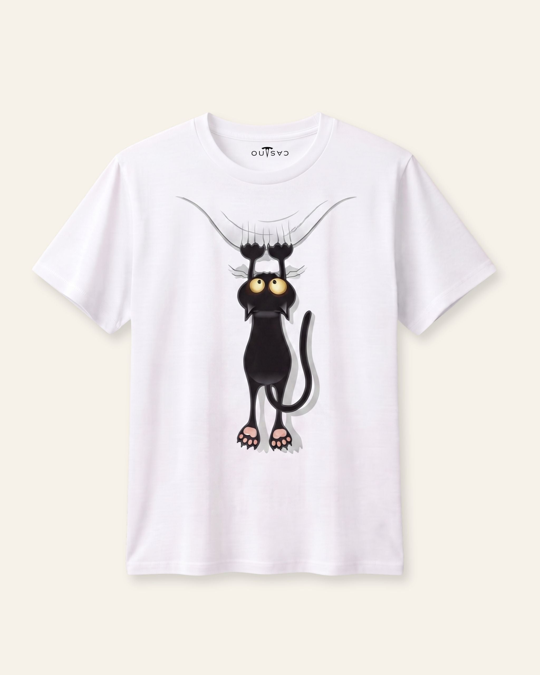 Women's Cool Cat Graphic Tee — White
