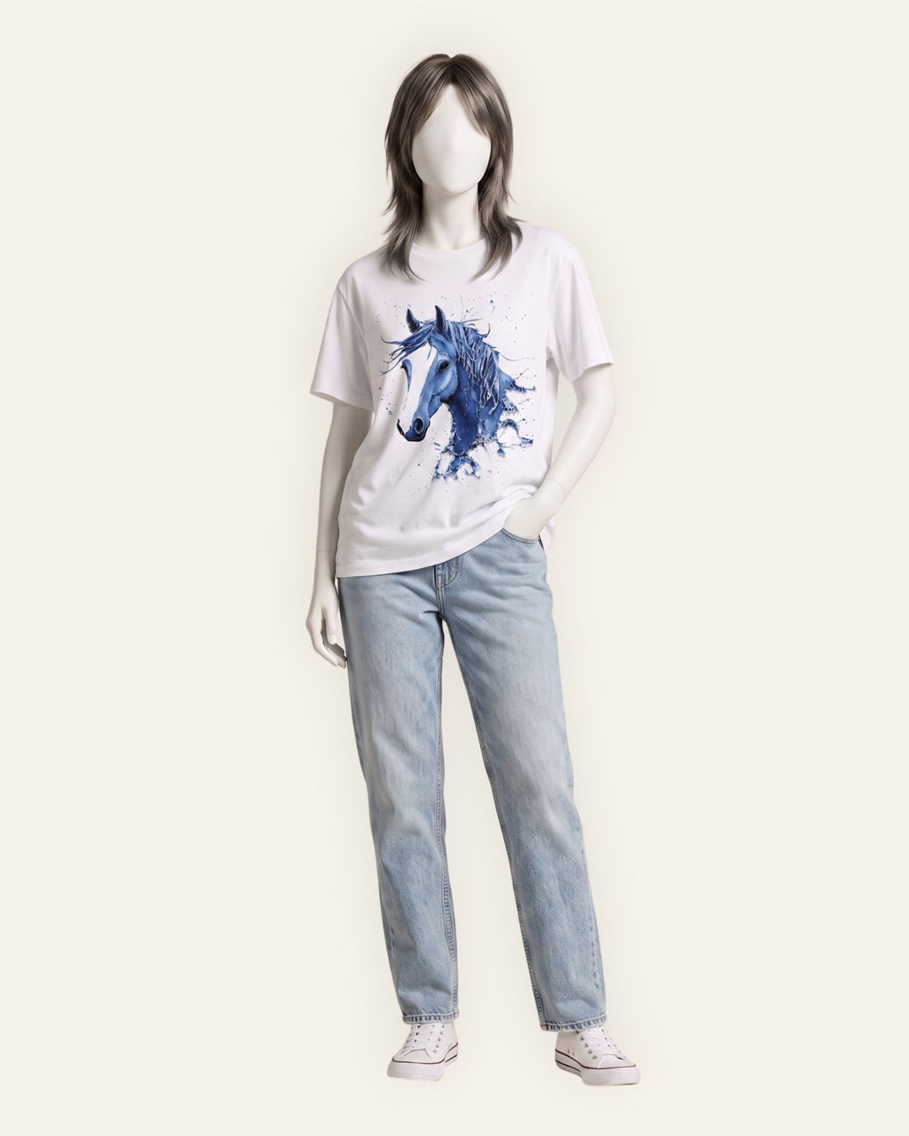 Women's Horse Graphic Tee — White