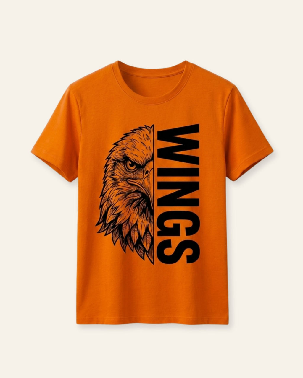 Boys Wings Eagle Tee — Orange