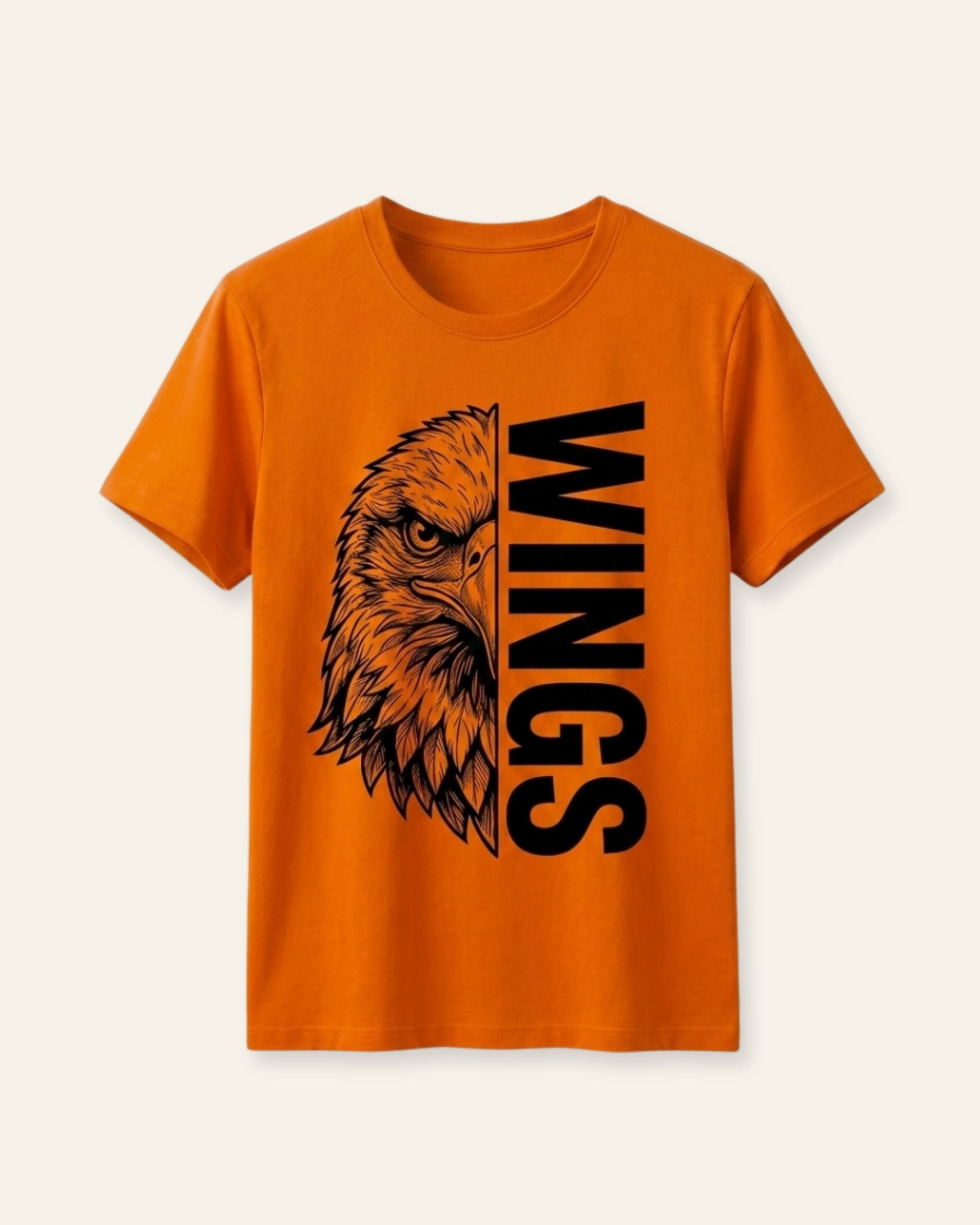 Boys Wings Eagle Tee — Orange