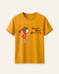 Girls Sweet Scooter Tee — Mustard