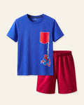 Boys Web Hero Shorts Set — Royal