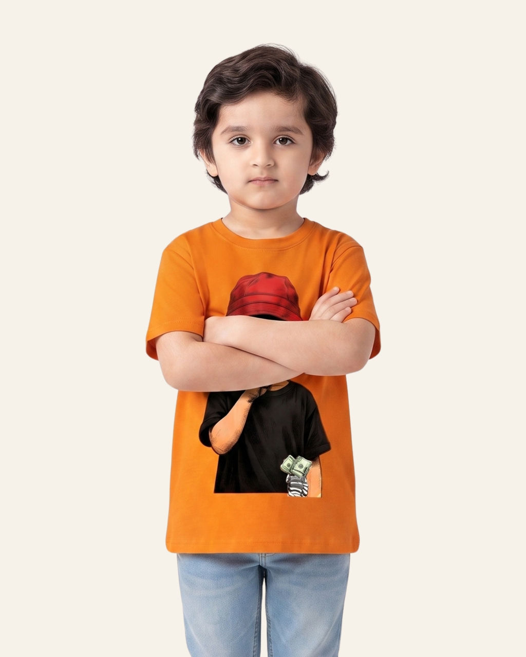 Boys Cool Kid Tee — Orange