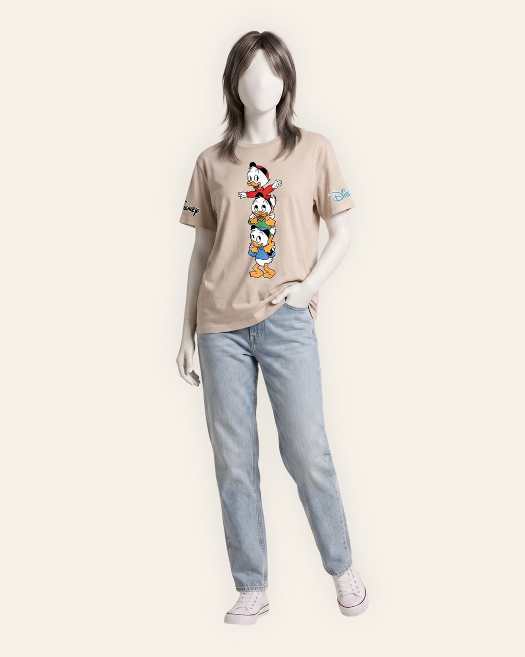 Women's Duck Family Graphic Tee — Cream