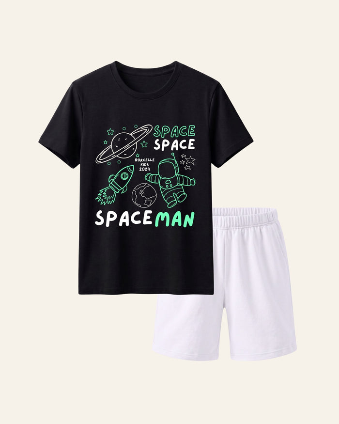 Boys Spaceman Short Set