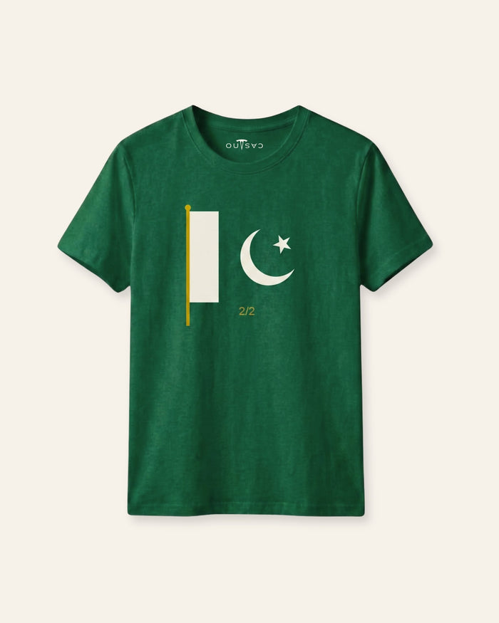 Golden Flag Green Tee