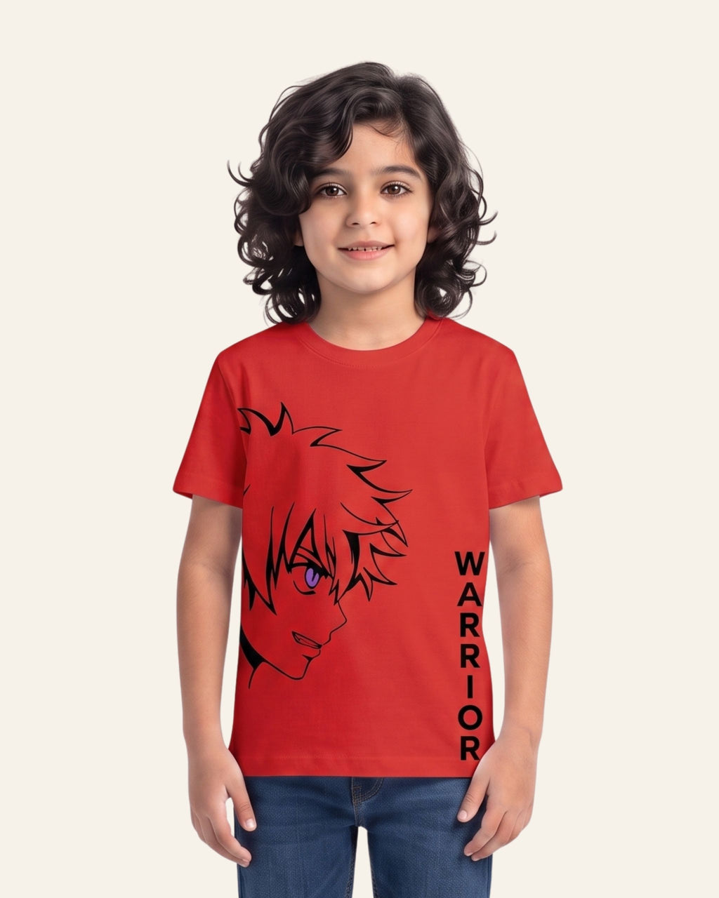 Boys Warrior Tee — Red