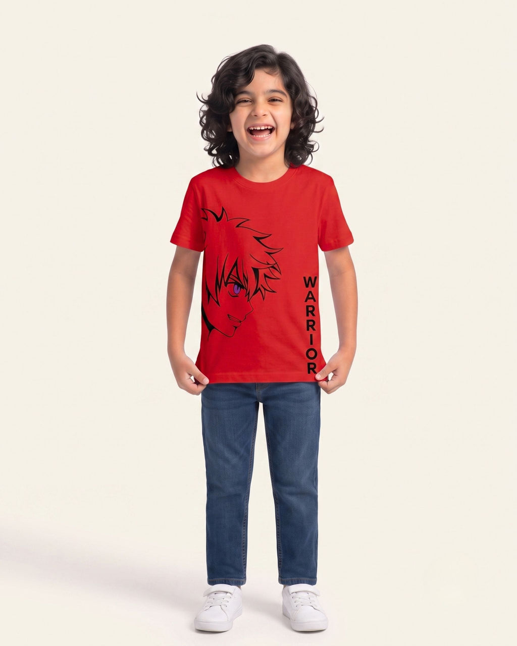 Boys Warrior Tee — Red