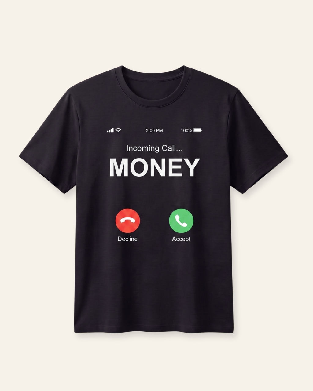 Men's Money Call Graphic Tee — Black