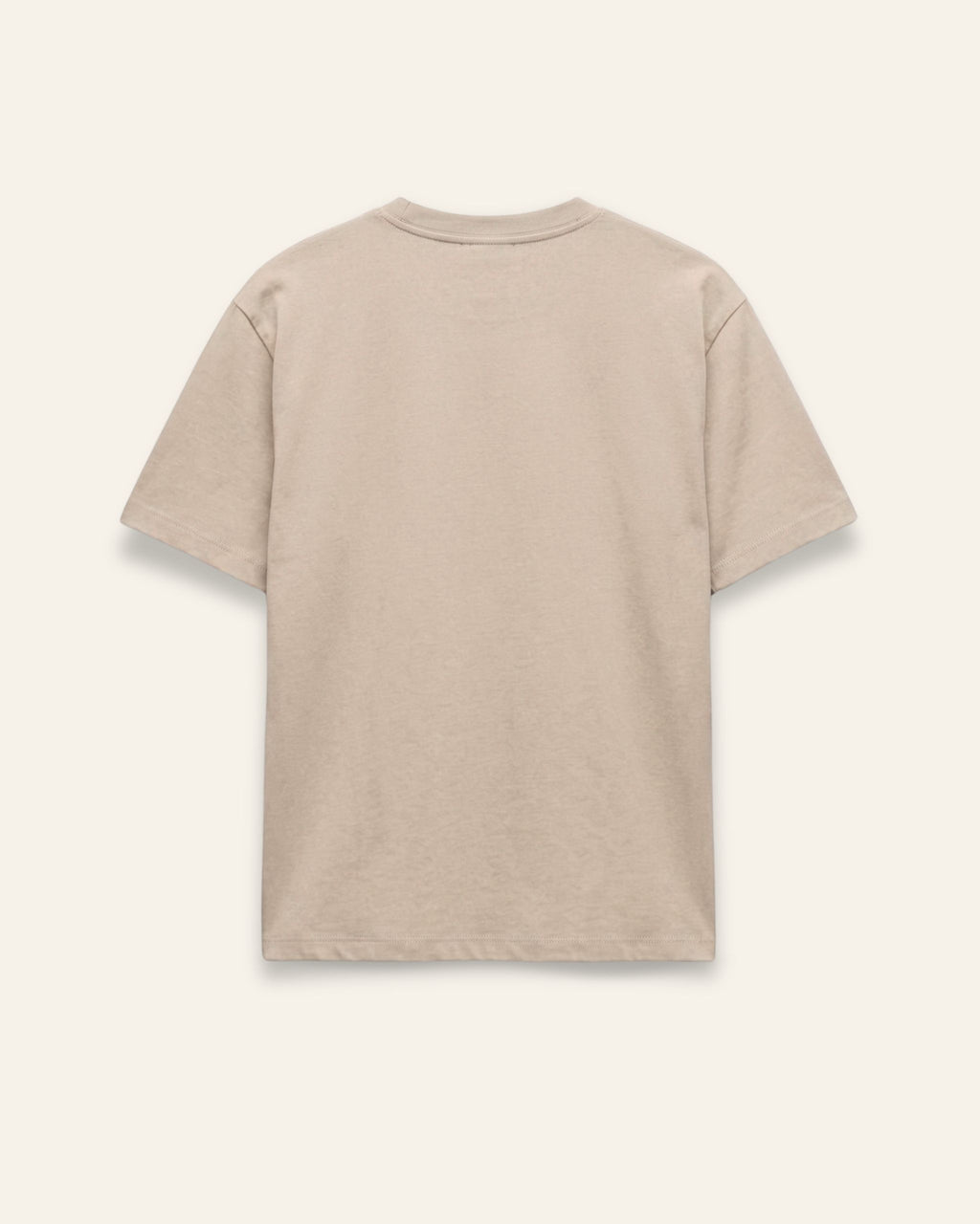 Back of the sand cotton tee, plain