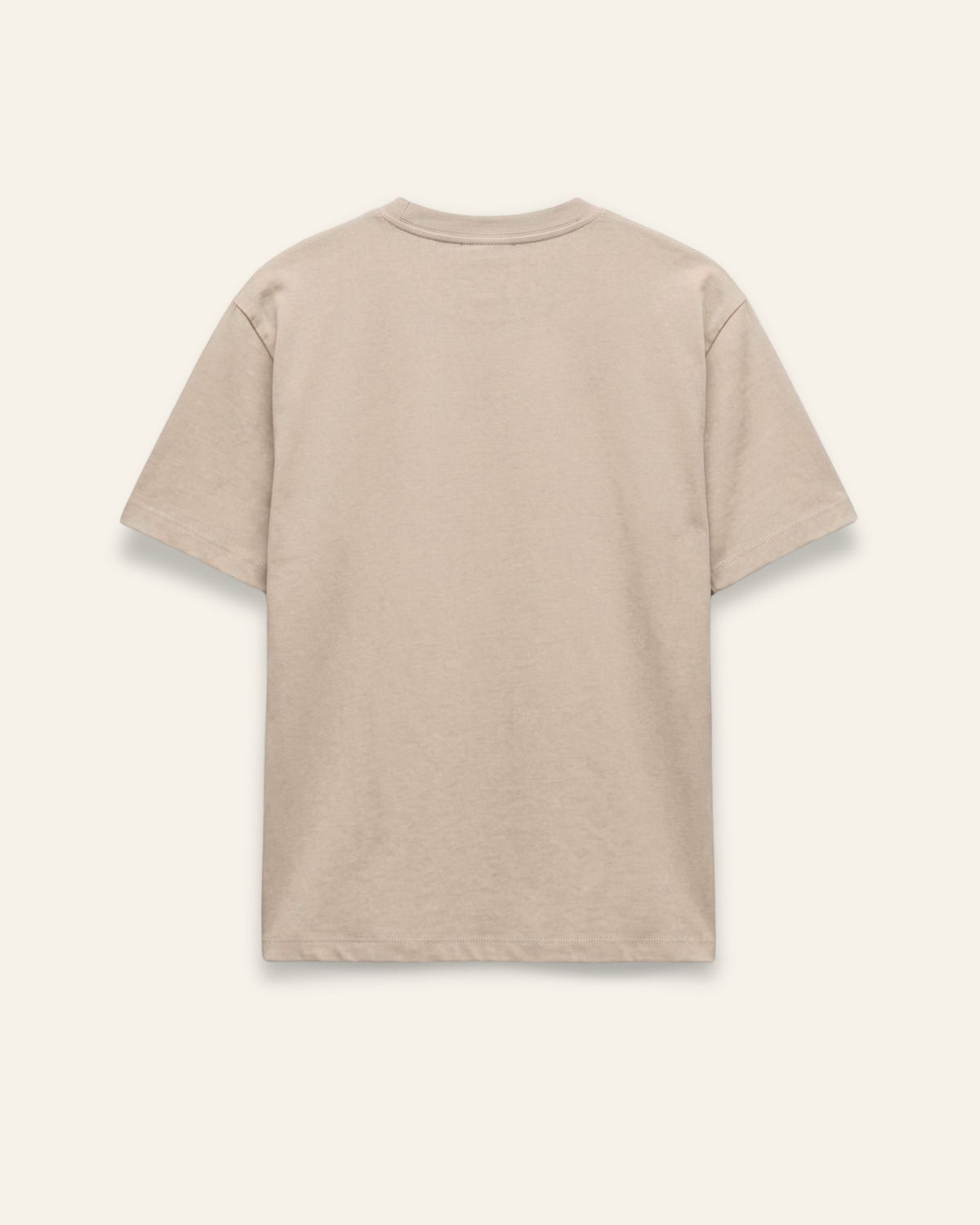 Back of the sand cotton tee, plain
